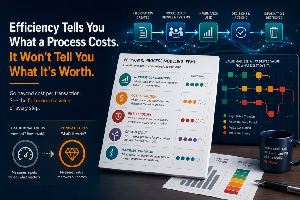 Efficiency Tells You What a Process Costs. It Won't Tell You What It's Worth
